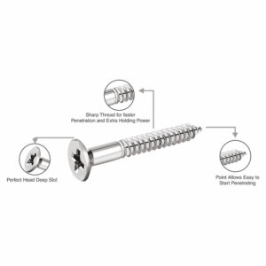 CSK Phillips Head Self Tapping Wood Screws