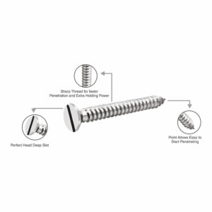 CSK & Pan Slotted Head Self Tapping Screws
